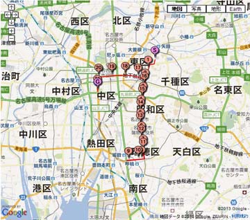 名古屋シティマラソン2014 コース(Nagoya City Marathon 2014)